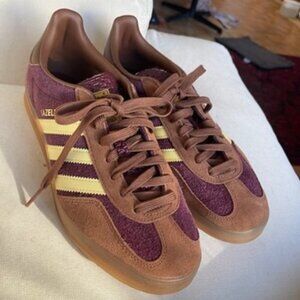 Adidas Gazelle sneakers Maroon/ Yellow/ Brown